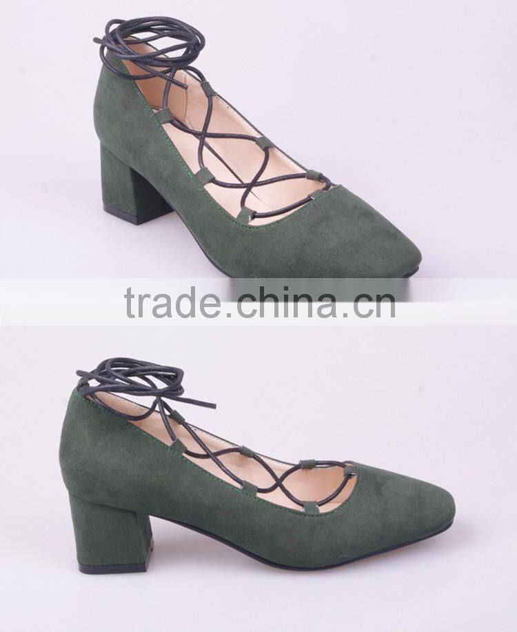 China factory latest design fashion ghillie shoes women heel