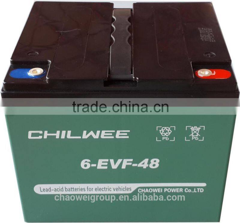 EVF Series VRLA Gel Battery for Electric Vehicles, 12V 52Ah at 20hr rate