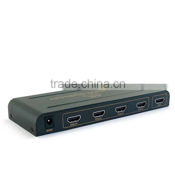 Support 4K 3D 1080P ULTRA HD 1 in 4 out splitter h dmi 1x4