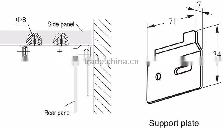 Adjustable Wall Cupboards Kitchen Cabinet Hanger Bracket
