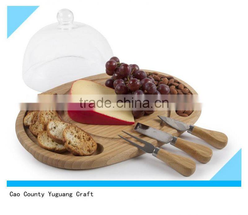 high quality natural healthy wooden food plate,wooden tray