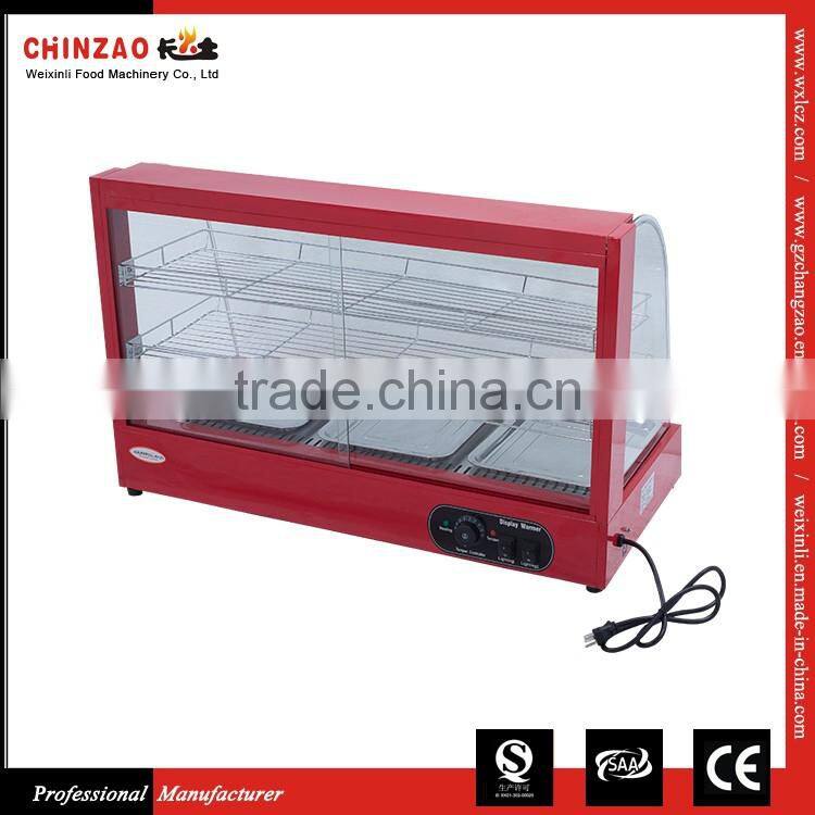 Large Size Electric Hot Food Display Warmer Showcase Snack Food Resturant Equipment
