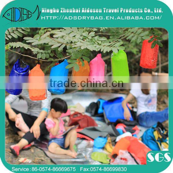 12(Dia)*24CM Size 1.5 liter capacity colorful pvc ocean pack waterproof dry bag