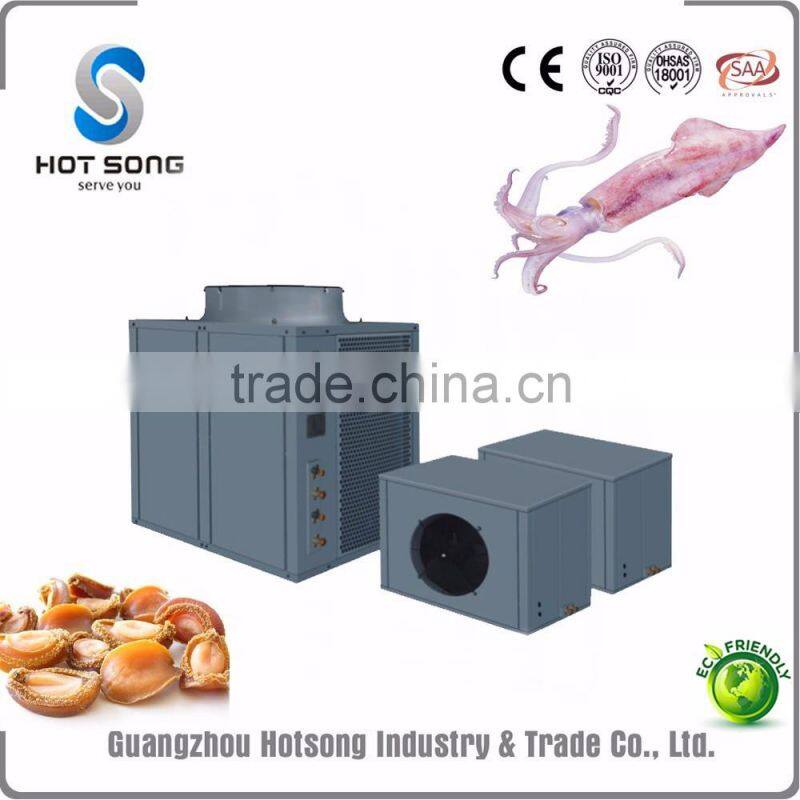 professional split high temperature air to air heat pump 28kw squid heating dryer