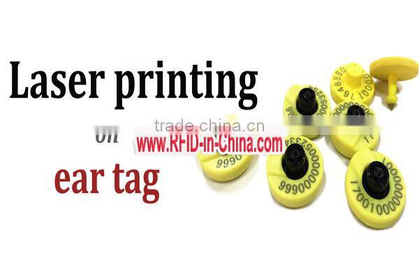 134.2KHz Cattle RFID Tags RFID Ear Tags for Cattle Tracking