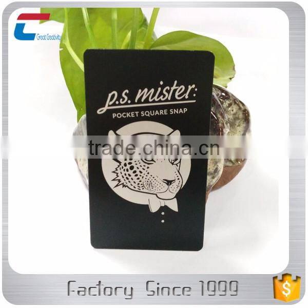 Customized Matte Black Laser Stainless Steel Metal Card
