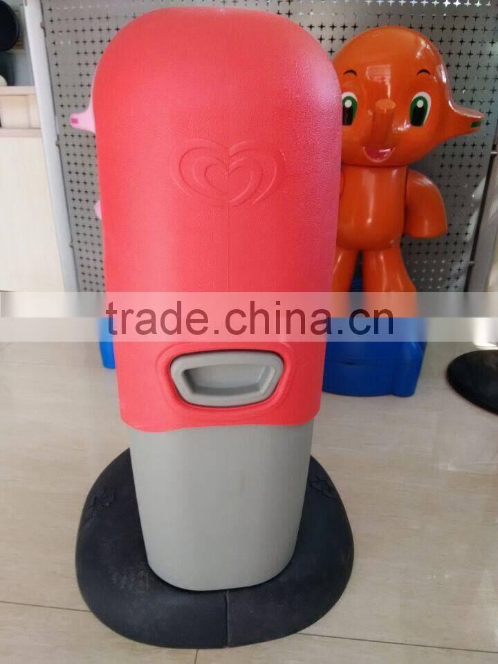 Customize hot plastic dustbin recycle trash bin blow molding , Sanitation HDPE cheap outdoor plastic dustbin