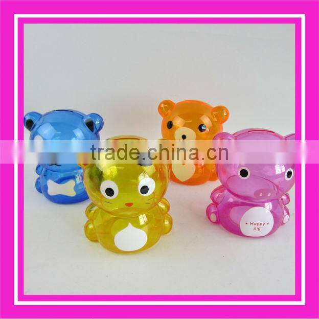 plastic money box/money saving box