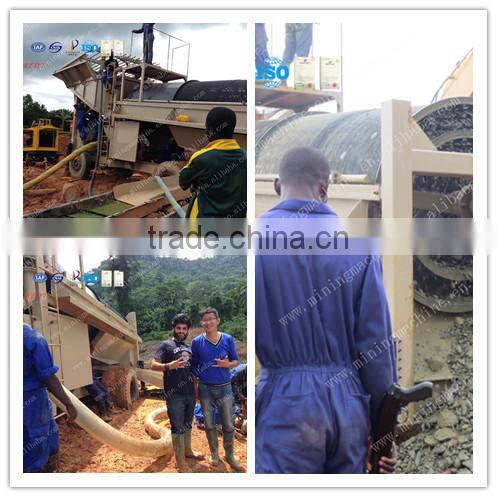 High Recovery Rate Gold Trommel Wash Plant For Gold Seperating