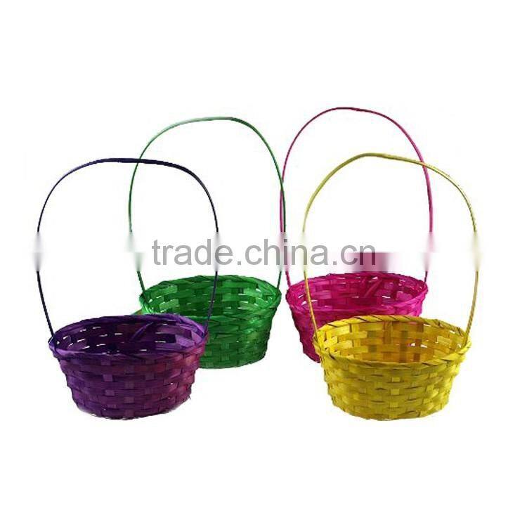 Easter decoration items wholesale cheap colorful felt easter basket
