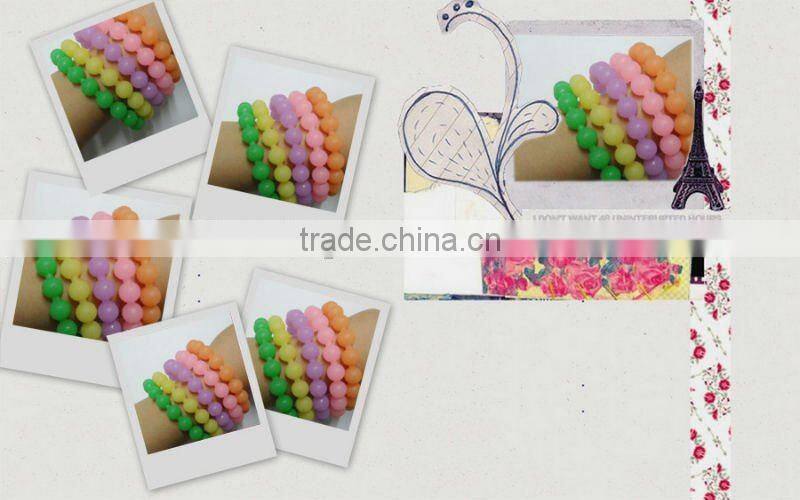 Fancy Silicone Beaded Bracelet