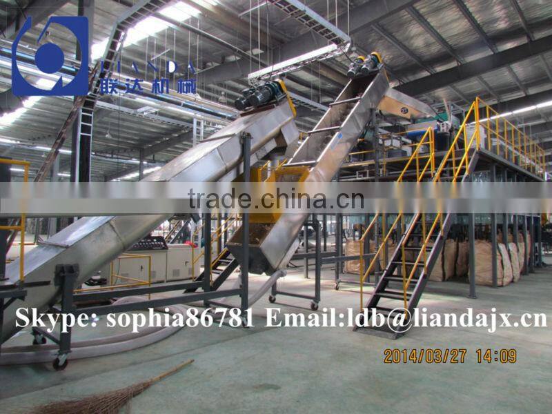 Plastic recycling machine, PET bottle recycling line