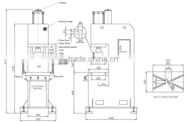 best-selling JULY factory high efficiency metal cutting press