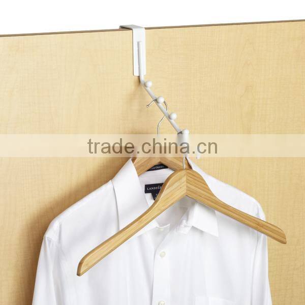 Chrome Wire Over Door 11 Hooks Organizer Rack