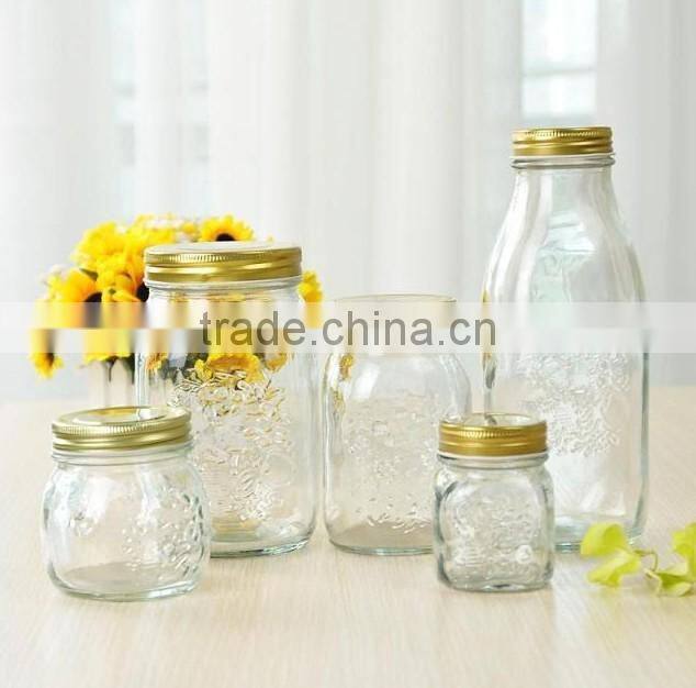 2015 glass shaker bottles with storage