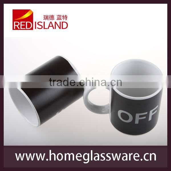 creative temperature off on switch color changing mug magical ceramic cups