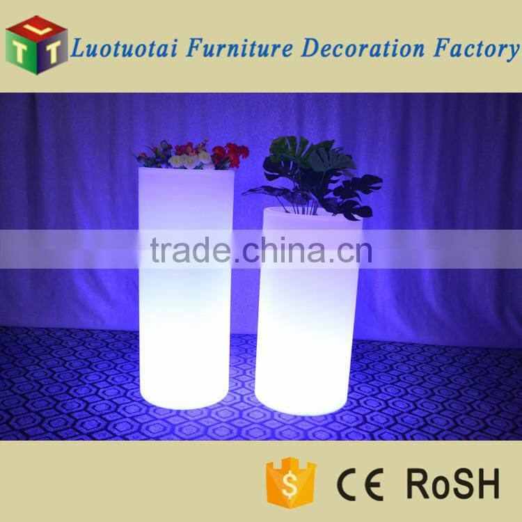 Dia38*H96cm RGB color changing waterproof IP65 LED light flower pot/LED ice bucket