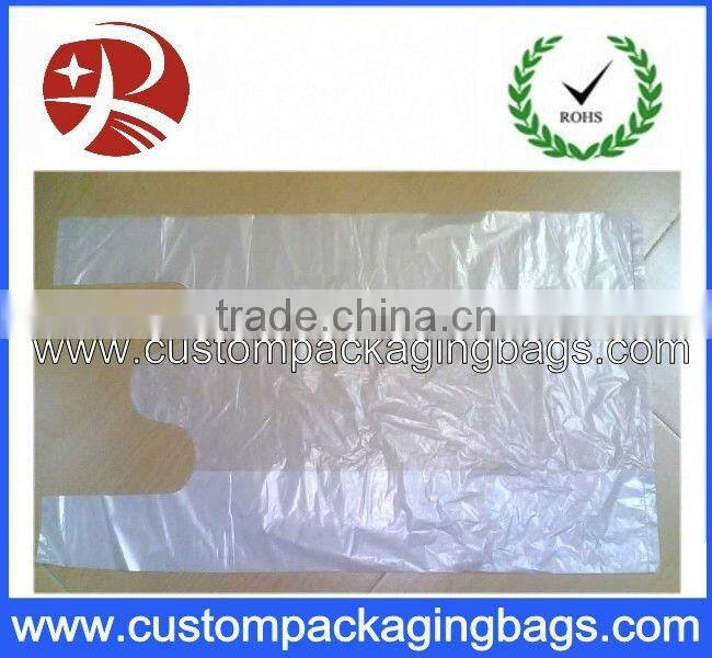 custom printing plastic T-shirt market packaging bag
