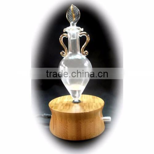 Elegant Wooden and Glass LED Aroma Diffuser Nebulization Essential Oil Diffuser