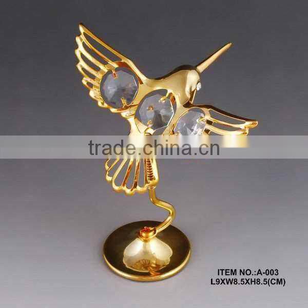 24K gold plated Metal Butterfly with swarovski elements