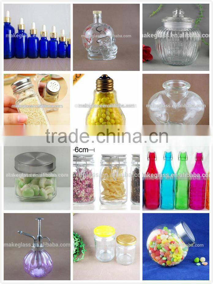 glass cookie jar with printing sun flower