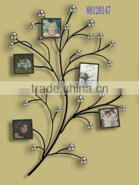 Metal family tree photo frame