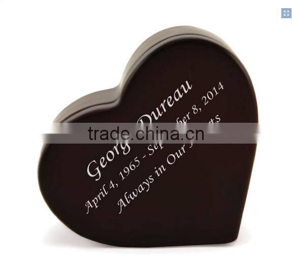 Exquisite small pet funeral products wood cremation ashes urn