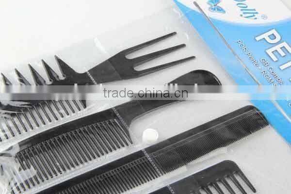 5PC Combined type comb/plastic hair brush