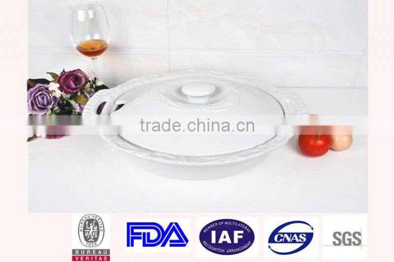 15" ceramic oval cook comal