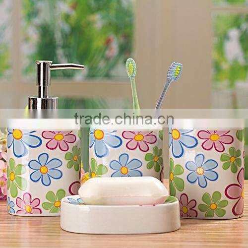kids ceramic bathroom accessories set