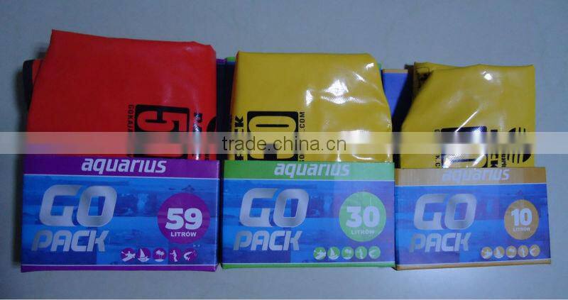 fashion high quality waterproof bag in different colors