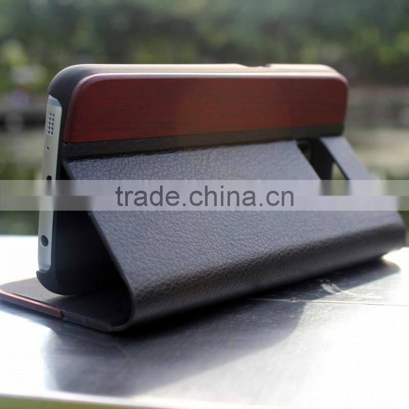 Classical Chinese walnut/bamboo/rosewood/cherry card bumper/pocket cell phone case for Samsung
