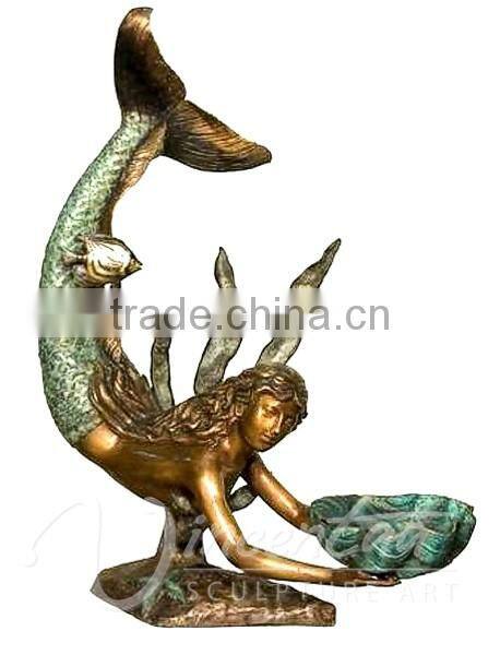 garden water mermaid fountain