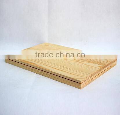 High quality pine wood wall shelf