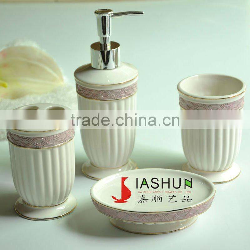 Gold ceramic sanitary ware