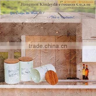 NEW design bamboo lid container canister set of 3