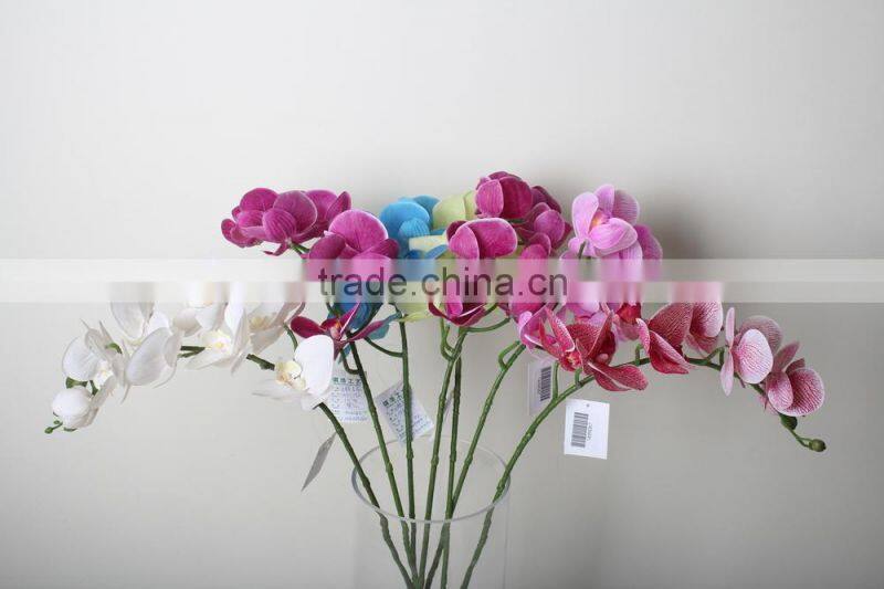 decorative PU butterfly orchid artificial butterfly orchid flowers landscaping flowers