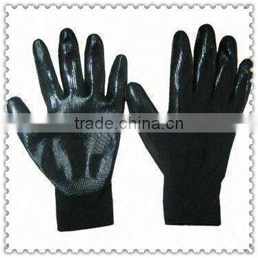Green Nylon Nitrile Coated Industrial GlovesJRE64