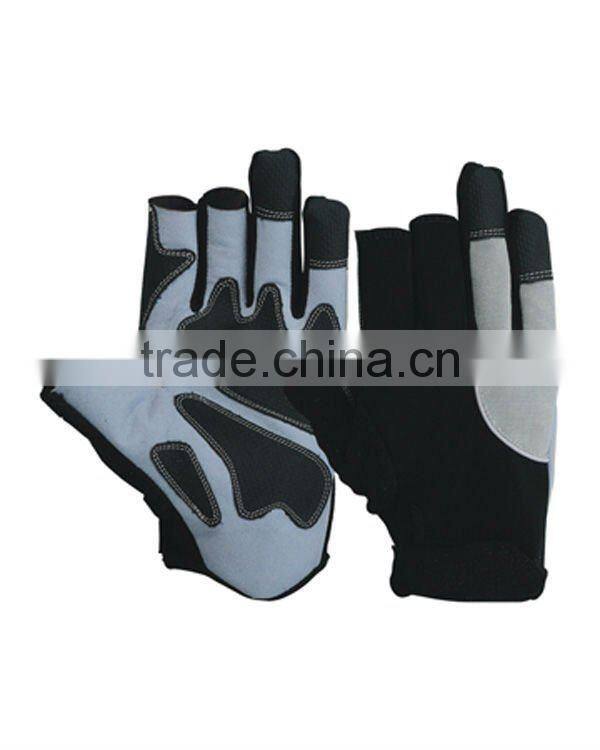 Fingerless Safety Sport Mechanic Glove