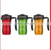350ml Double Wall Stainless Steel thermo Mug non leaking lid