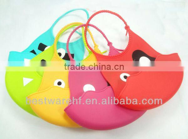 Cute silicone baby products.silicone rubber baby bibs manufature in shenzhen guangdong china