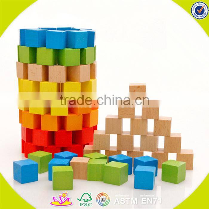 Wholesale hot wooden building blocks toy funny kids wooden building blocks toy bring fun W13A016
