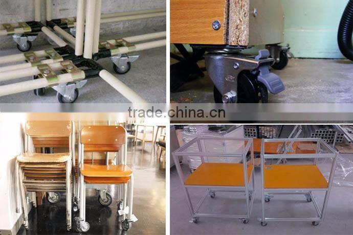 50mm Castor Wheel Caster Fixed Swivel Brake Rubber Nylon Pu TPR PP