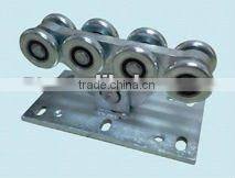 Support wheel for automatic gate