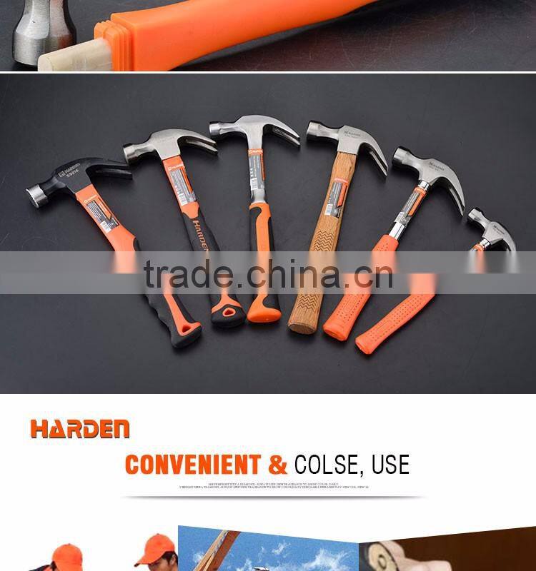 Professional Carbon Steel Hand Tool Fiberglass Handle Claw Hammer