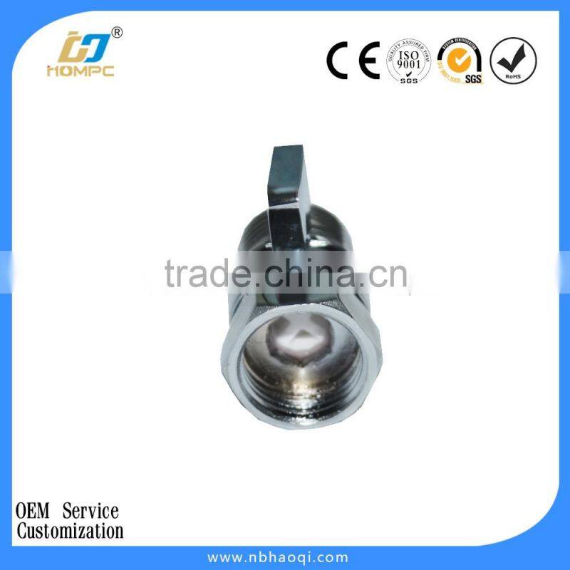 Brass shower shut off valve