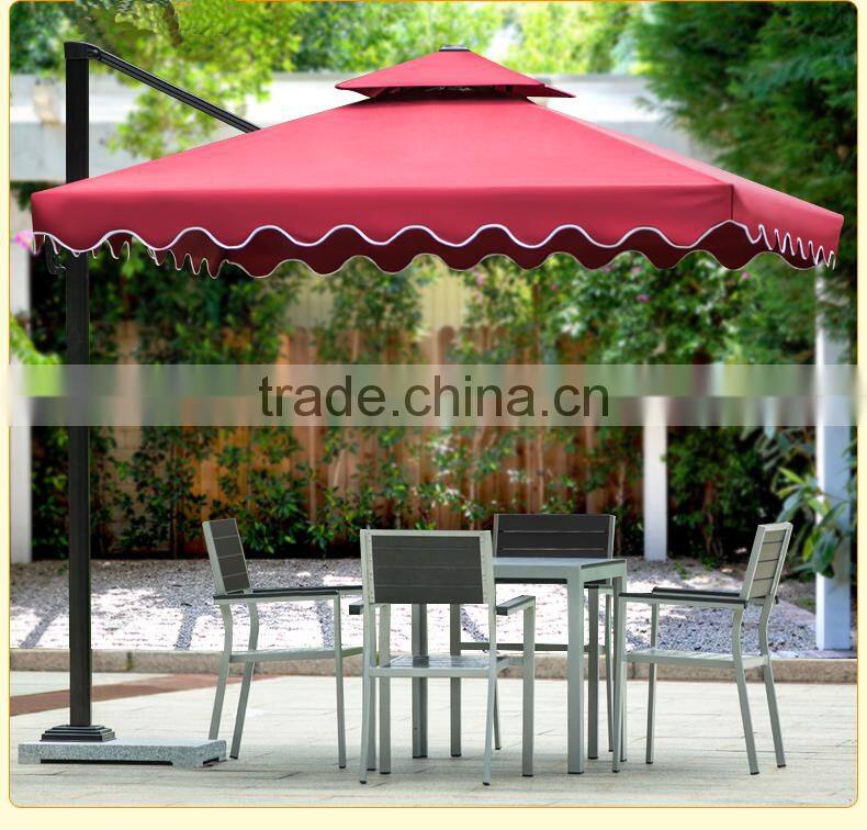 High End Patio Umbrella 3X3M Rome Umbrella with Base
