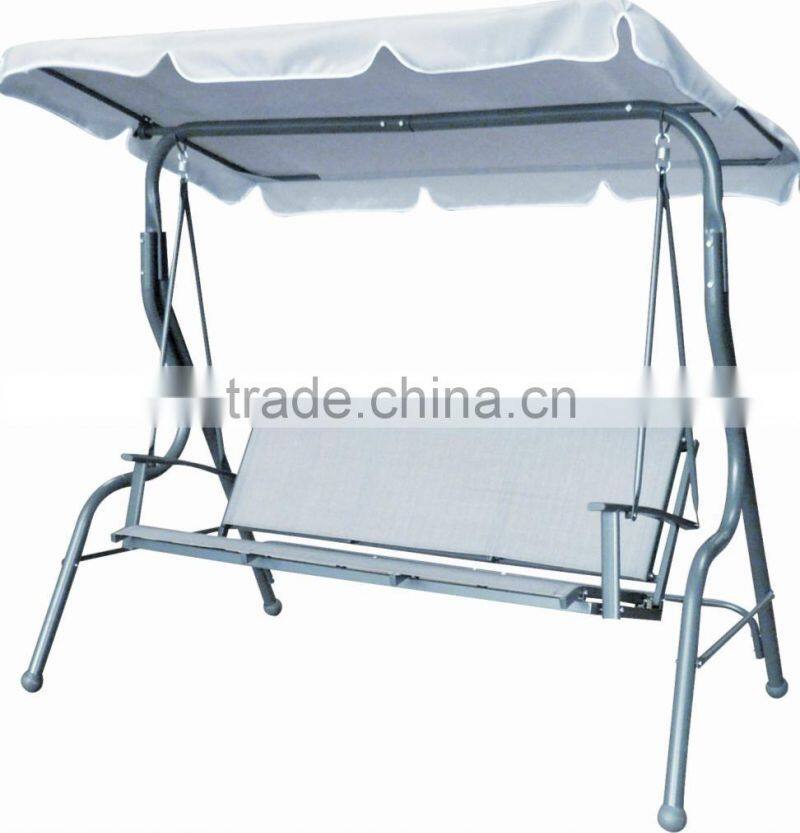 Manufacturer supply the 3 seats white swing chair hanging chair for leisure for hot sale