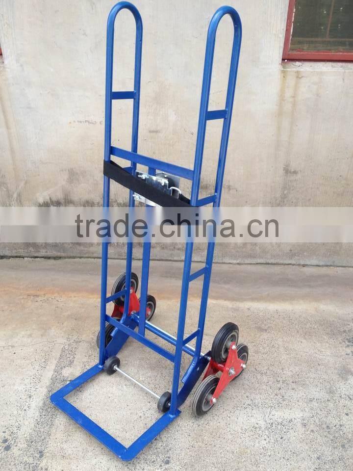 New design large capacity 6 wheels stair climbing hand trolley HT1001A