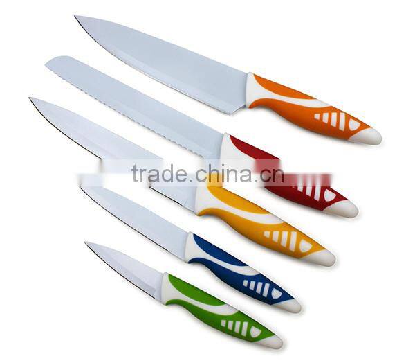 Household knife 5pc Non-stick Coated Knife Set